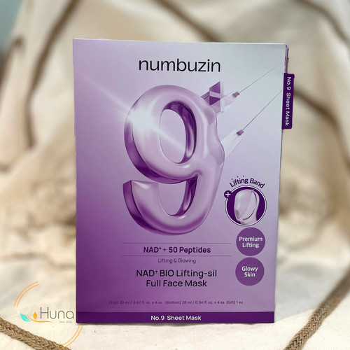 ماسک ورقه ای لیفتینگ کامل صورت و غبغب نامبوزین شماره ۹ | Numbuzin No.9 NAD+ BIO Lifting-sil Full Face Mask