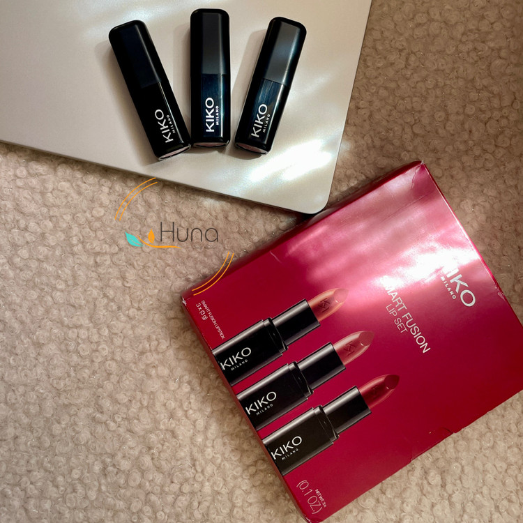 پک سه عددی رژ لب کیکو میلانو اصل | KIKO Smart Fusion Lip Set 03 – کدهای 405، 406 و 407